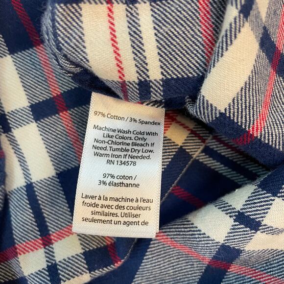 Vineyard Vines Classic Fit Tucker Shirt L Plaid Flannel Long Sleeve Cotton - Picture 4 of 10